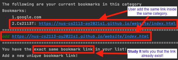 Bookmark_not unique link
